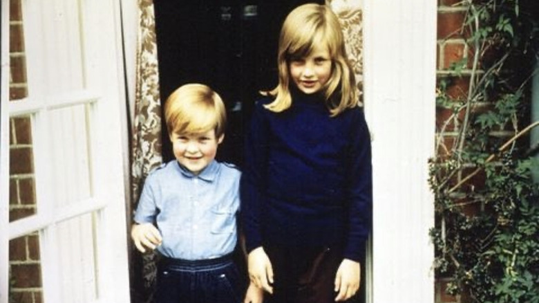 Young Charles Spencer with Diana