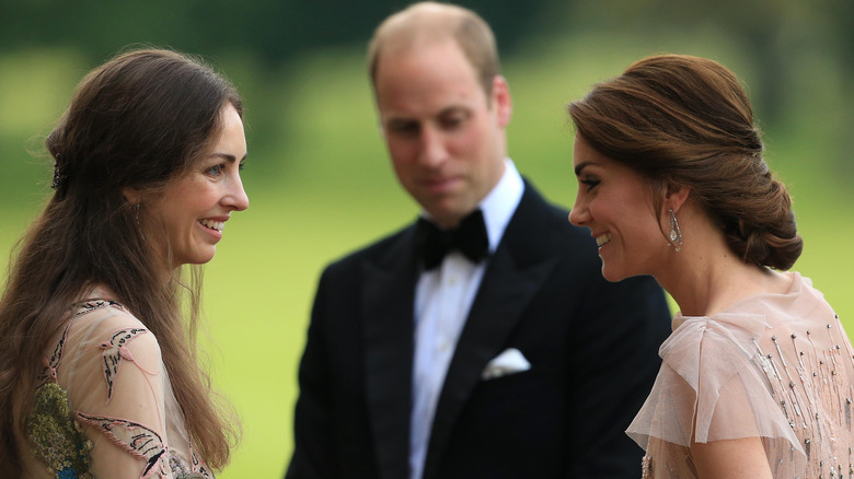 Rose Hanbury with Kate Middleton and Prince William