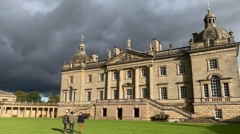 Houghton Hall on a stormy day