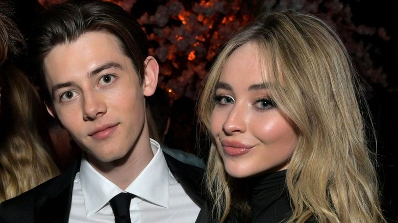 Griffin Gluck and Sabrina Carpenter posing together