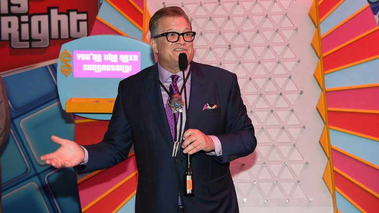 Drew Carey on set of "Price Is Right"