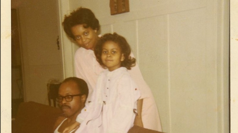 Young Michelle Obama with parents Marian, Fraser Robinson