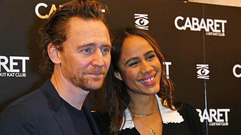 Tom Hiddleston Zawe Ashton smiling