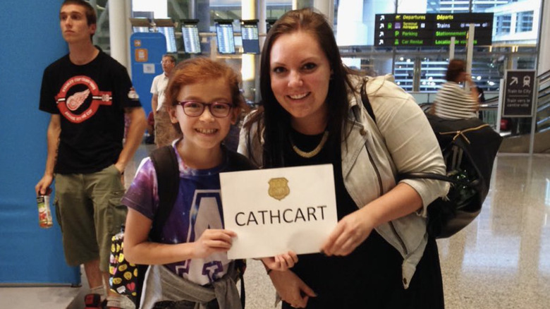 Anna Cathcart arriving at the airport