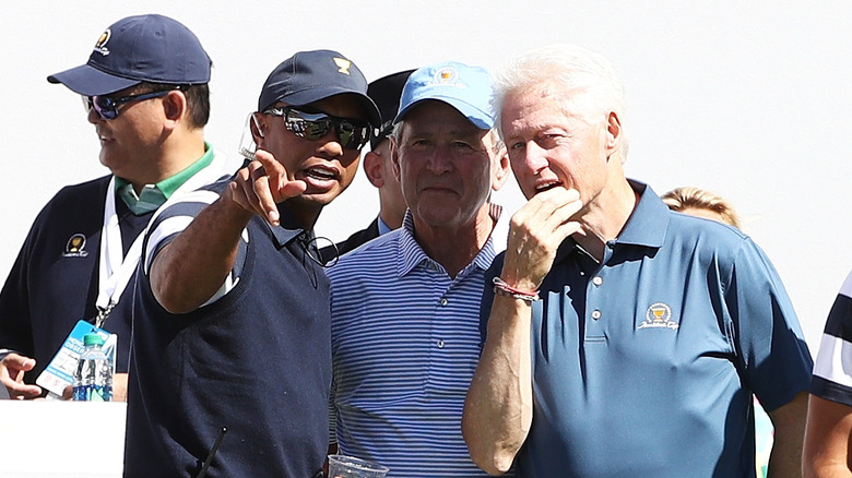 Bill Clinton and Tiger Woods together