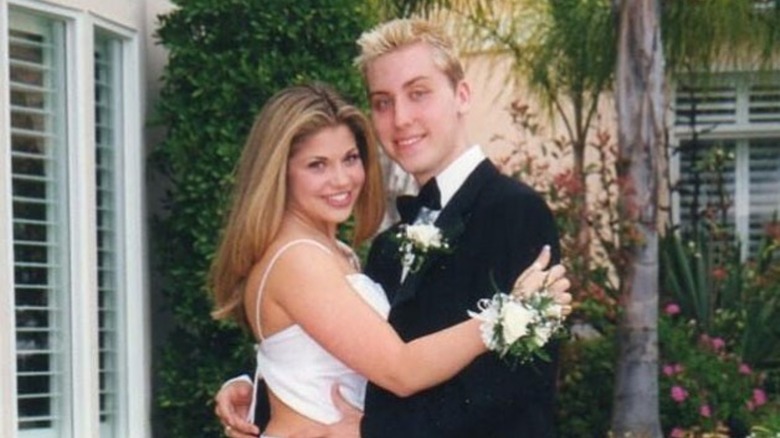 Danielle Fishel Lance Bass smiling