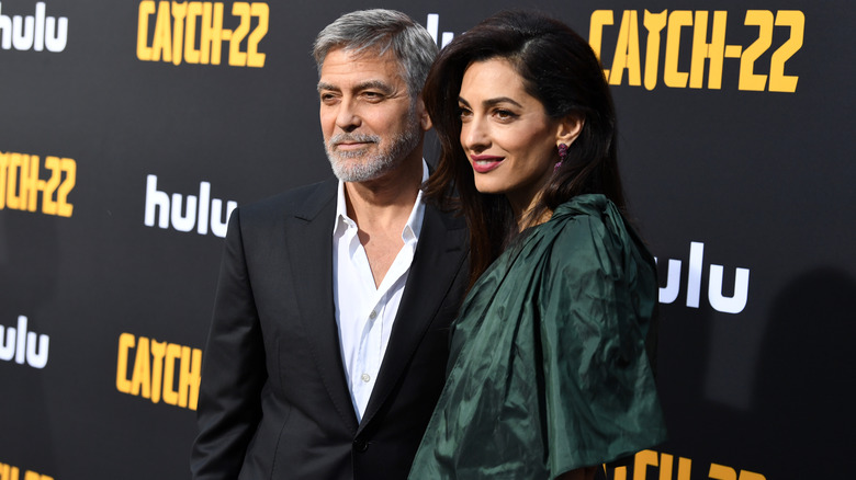 George Clooney and Amal Clooney at Catch-22 premiere