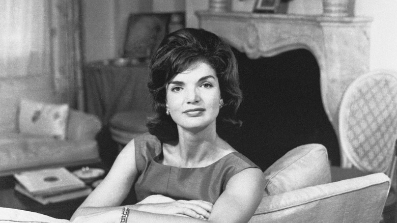 Jackie Kennedy looking defiant