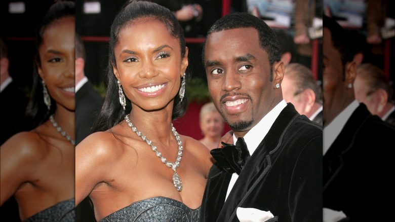 Kim Porter and Sean "Diddy" Combs together