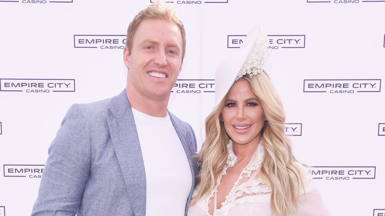 Kroy Biermann and Kim Zolciak smiling