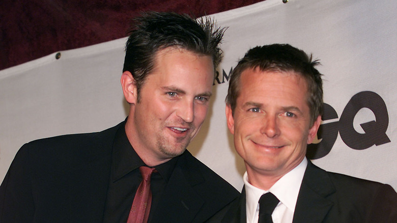 Matthew Perry and Michael J. Fox at an awards event