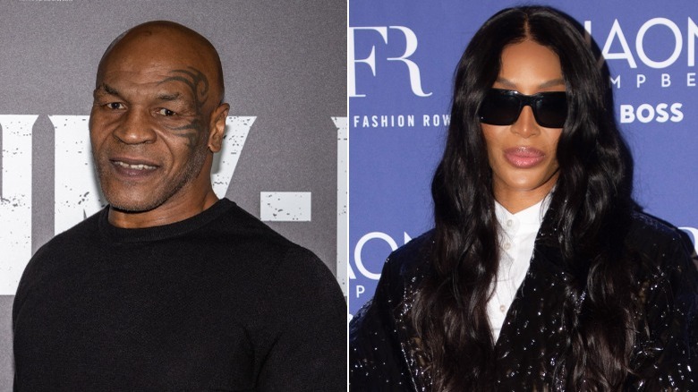 Mike Tyson and Naomi Campbell side by side