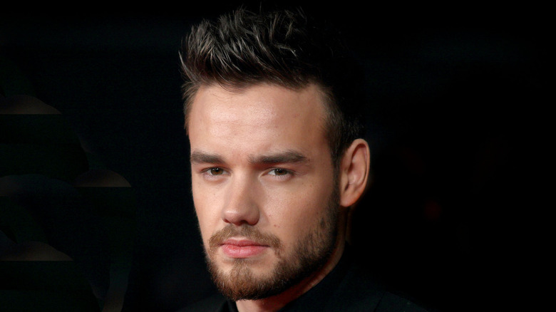 Liam Payne posing straight-faced