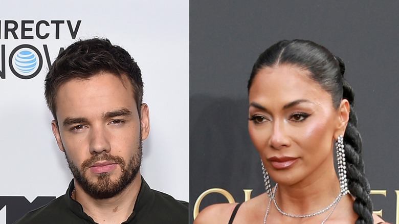 Liam Payne and Nicole Scherzinger posing on the red carpet