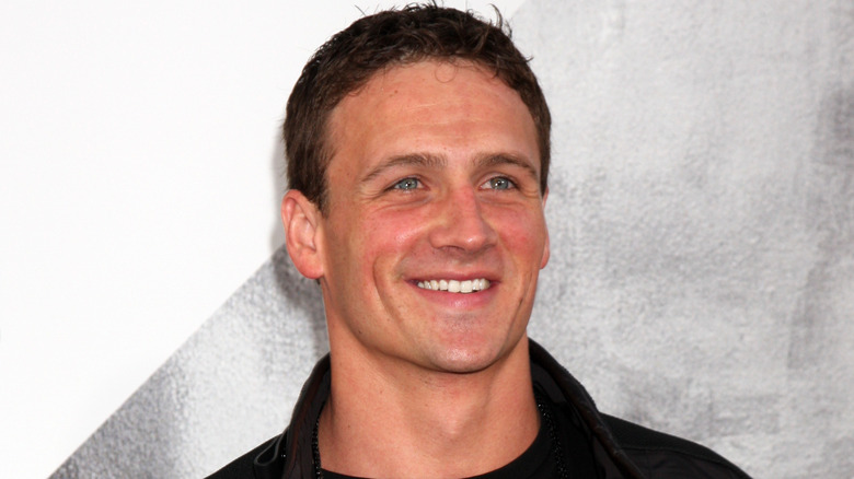 Ryan Lochte on the red carpet for a movie premiere