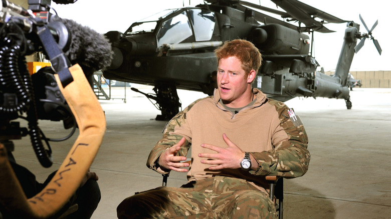 Prince Harry interviewed in Afghanistan