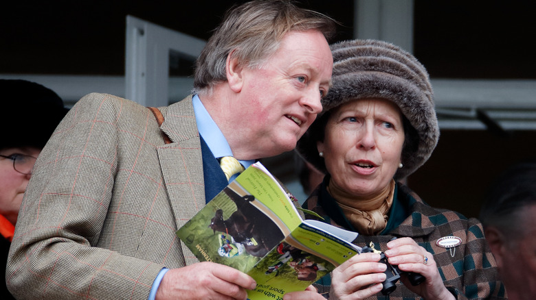 Princess Anne talking to Andrew Parker Bowles