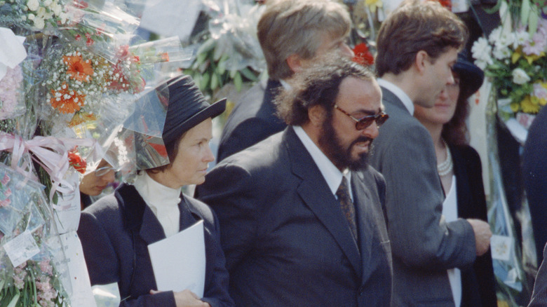 Luciano Pavarotti at funeral