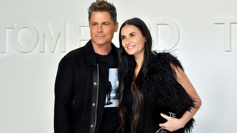 Rob Lowe and Demi Moore at the Tom Ford AW20 Show