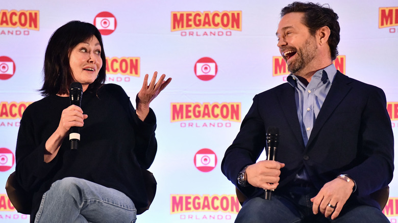 Shannen Doherty and Jason Priestley