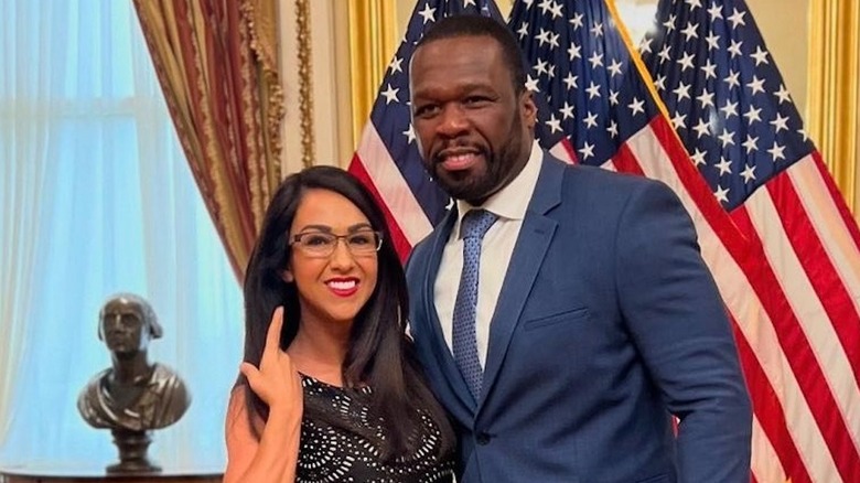 Lauren Boebert poses with 50 Cent at Capitol Hill