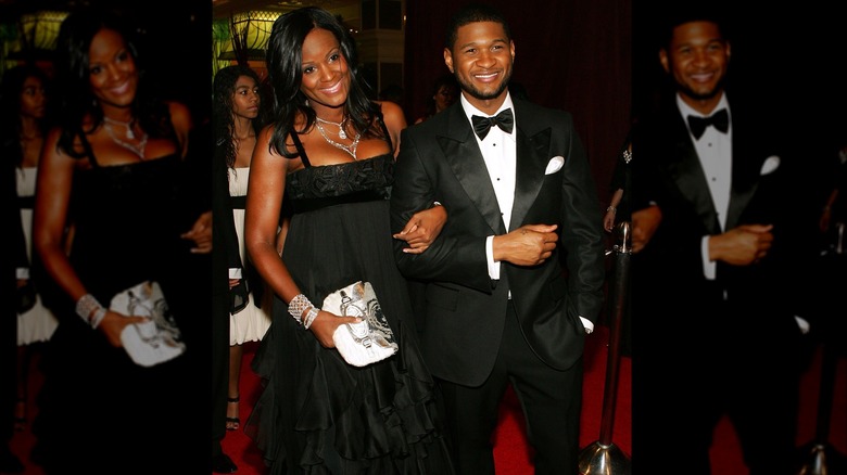 Usher and Tameka Foster at event