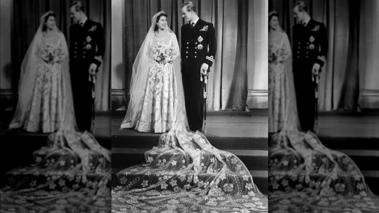 Queen Elizabeth and Prince Philip's wedding