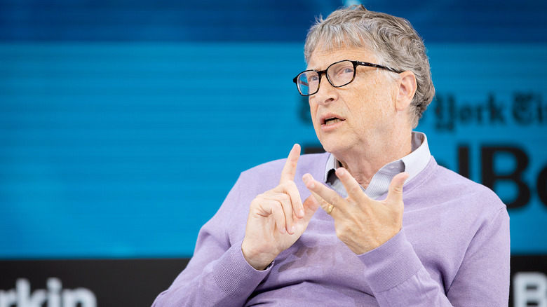 Bill Gates at a speaking event