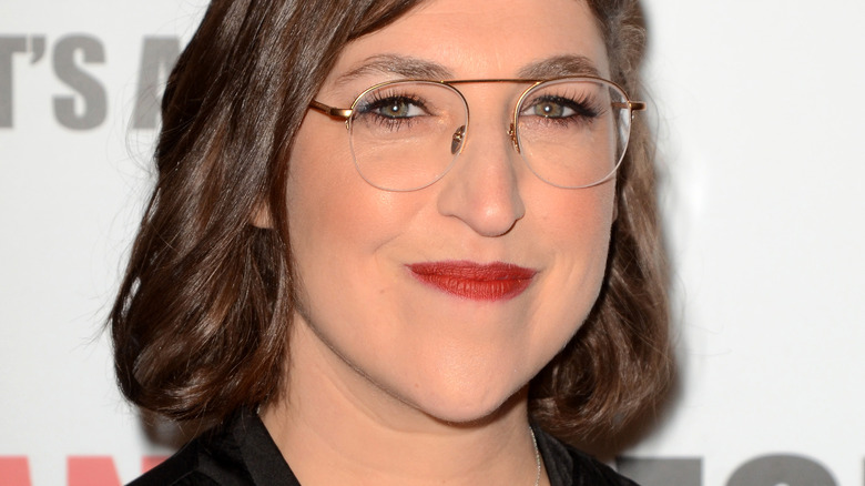 Mayim Bialik attends the "Big Bang Theory" finale