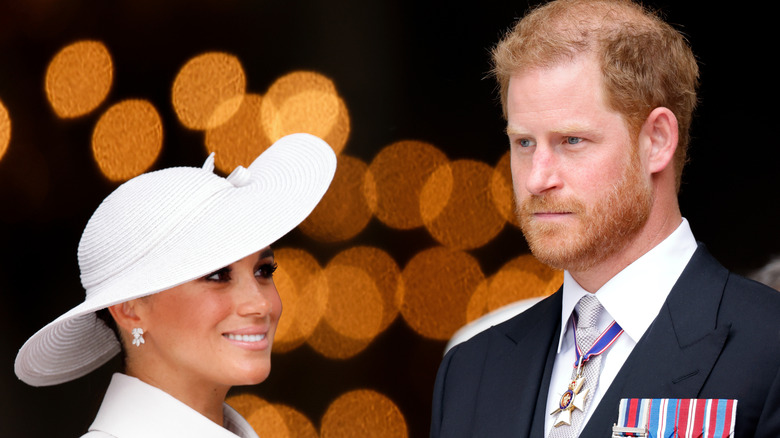 Meghan Markle and Prince Harry posing 