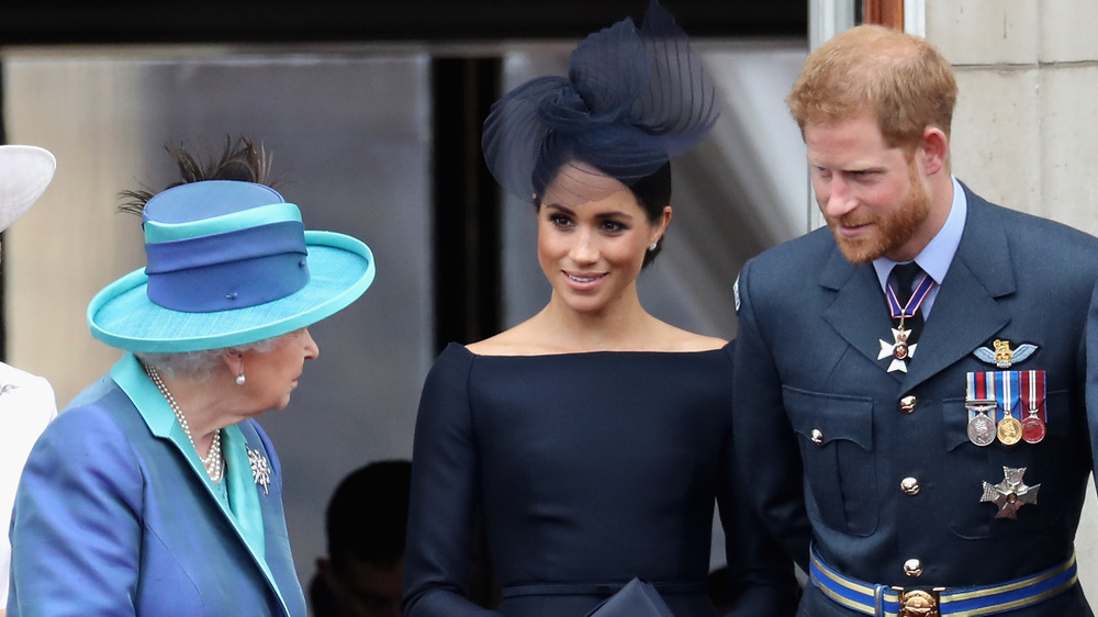 The Queen, Meghan Markle, and Prince Harry