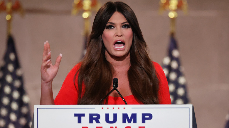 Kimberly Guilfoyle speaking on stage