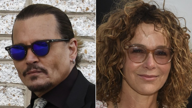 Johnny Depp and Jennifer Grey 