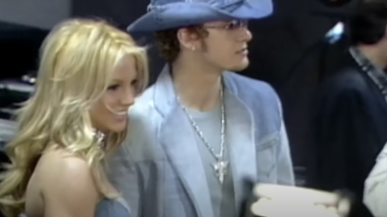 Britney Spears and Justin Timberlake denim outfits