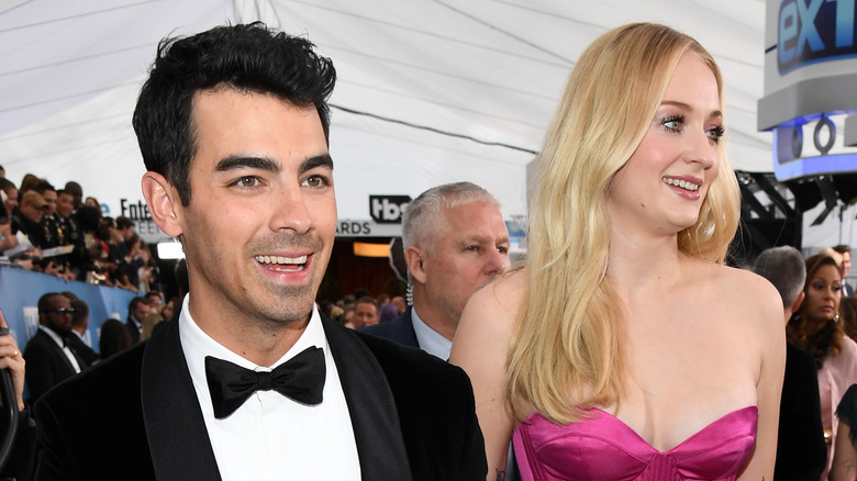 Joe Jonas and Sophie Turner smiling