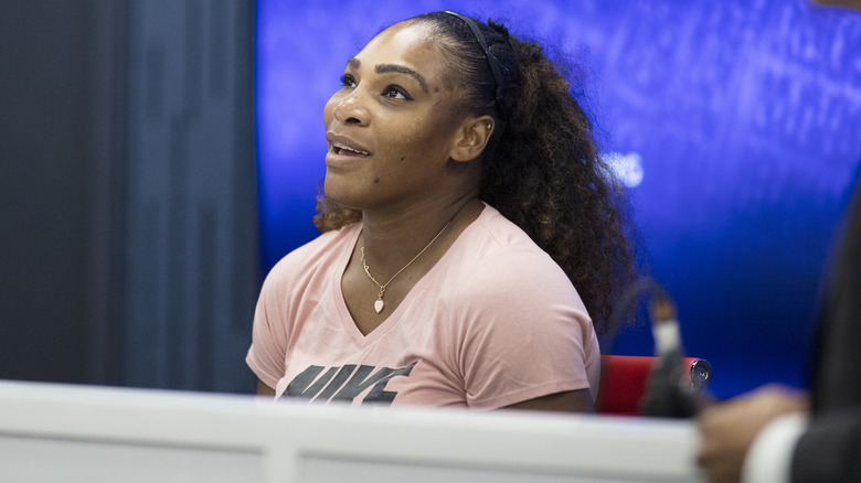 Serena Williams  smiling