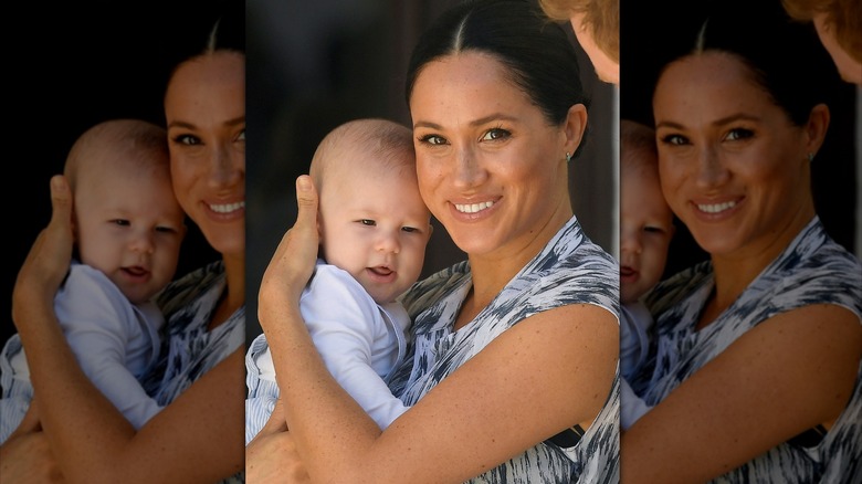 Meghan Markle holding Archie