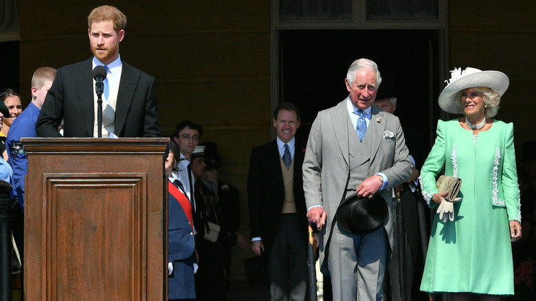 King Charles smiling