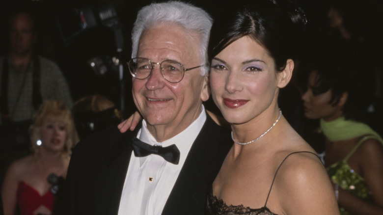 Sandra Bullock with her father John W. Bullock