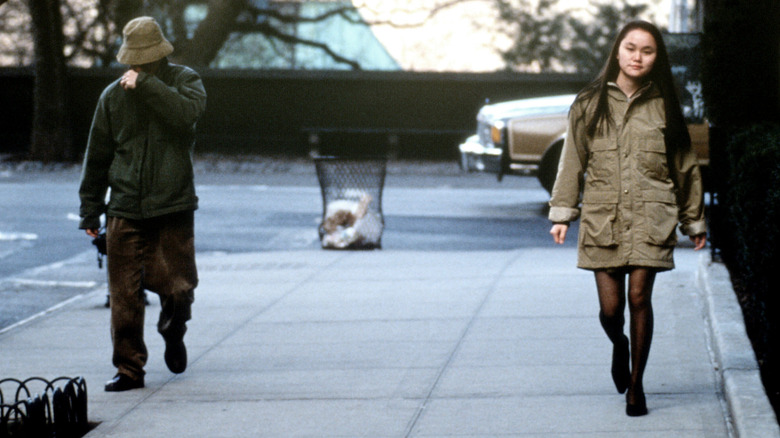 Woody Allen and Soon-Yi Previn on a stroll 