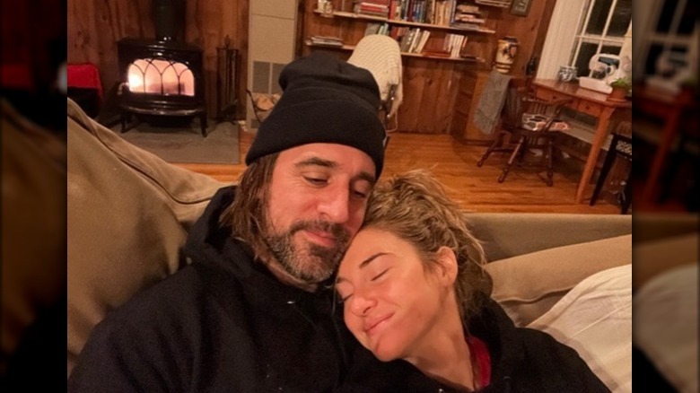 Aaron Rodgers and Shailene Woodley cuddle