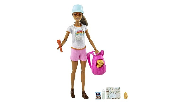 Brunette hiking themed Barbie doll