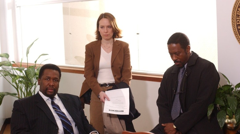 Clarke Peters and co-stars in The Wire