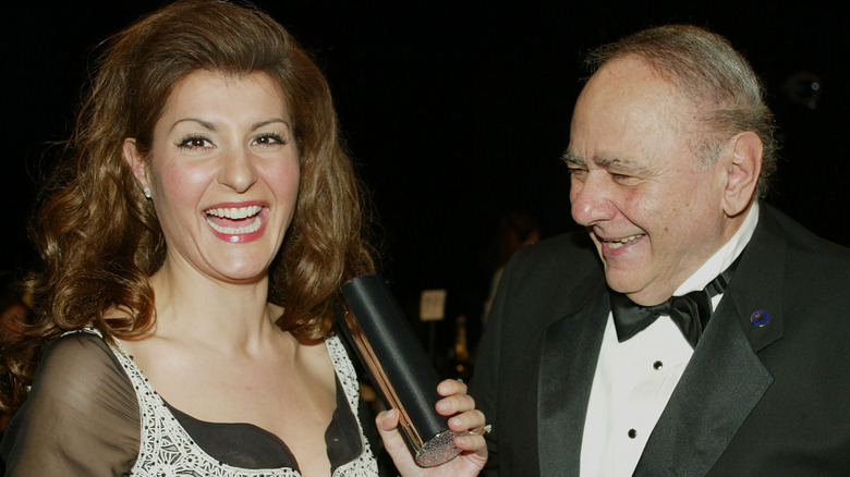 Nia Vardalos and Michael Constantine