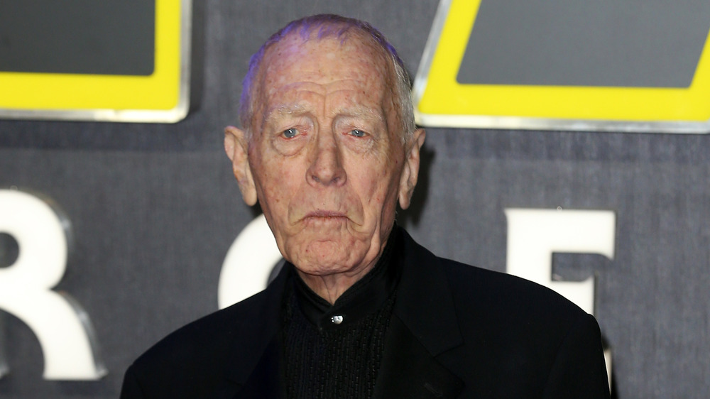 Max Von Sydow on the red carpet