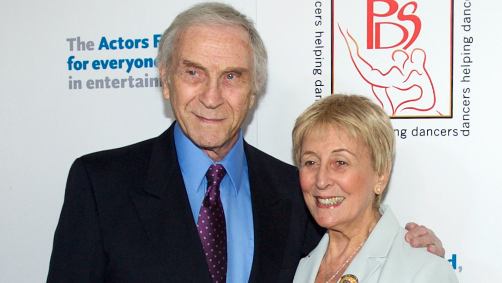 Peter Mark Richman and his wife on a red carpet 