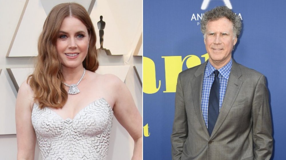 amy adams and will ferrell had an on-screen kiss