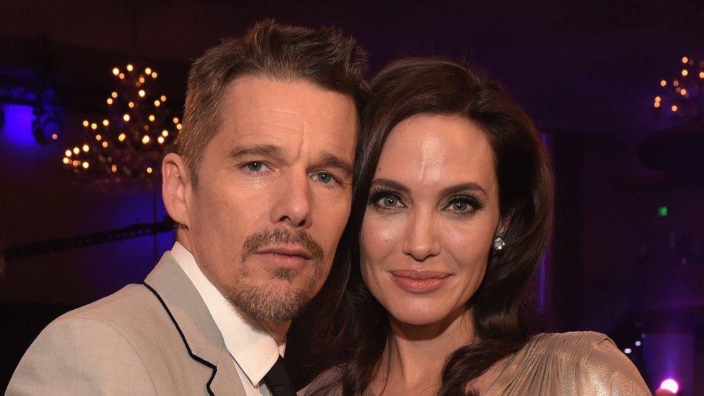 Ethan Hawke and Angelina Jolie had an on-screen kiss