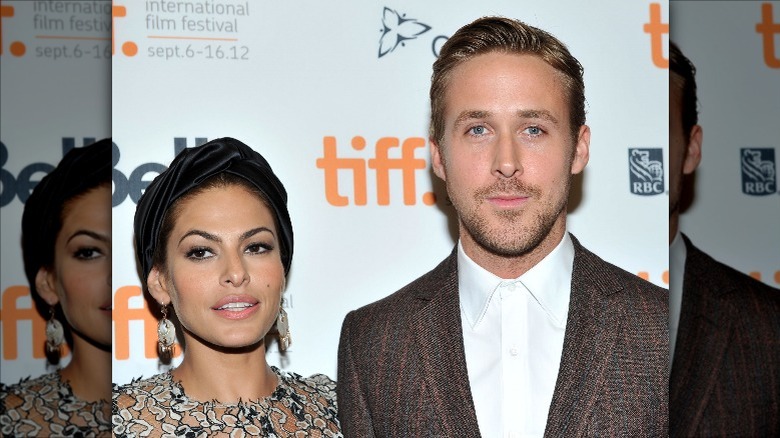 Eva Mendes, Ryan Gosling, 2012 movie premiere