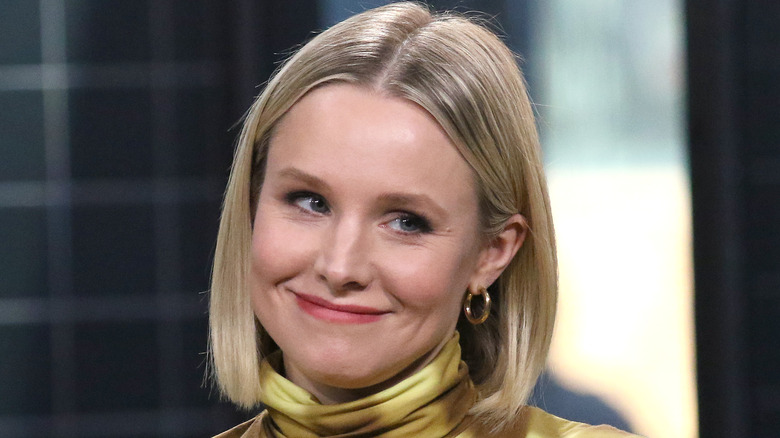 Kristen Bell smirking